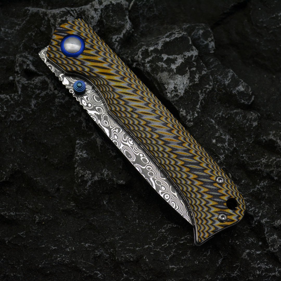 Ruisu VG10 Damascus Folding Knife - product view 4