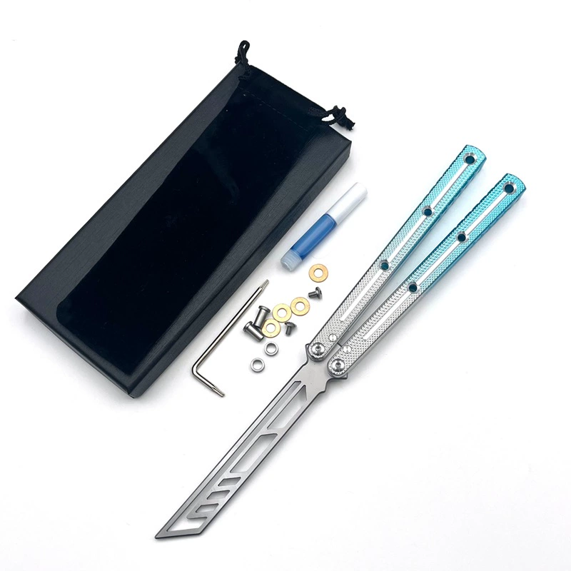 Light Blue Set butterfly knife trainer