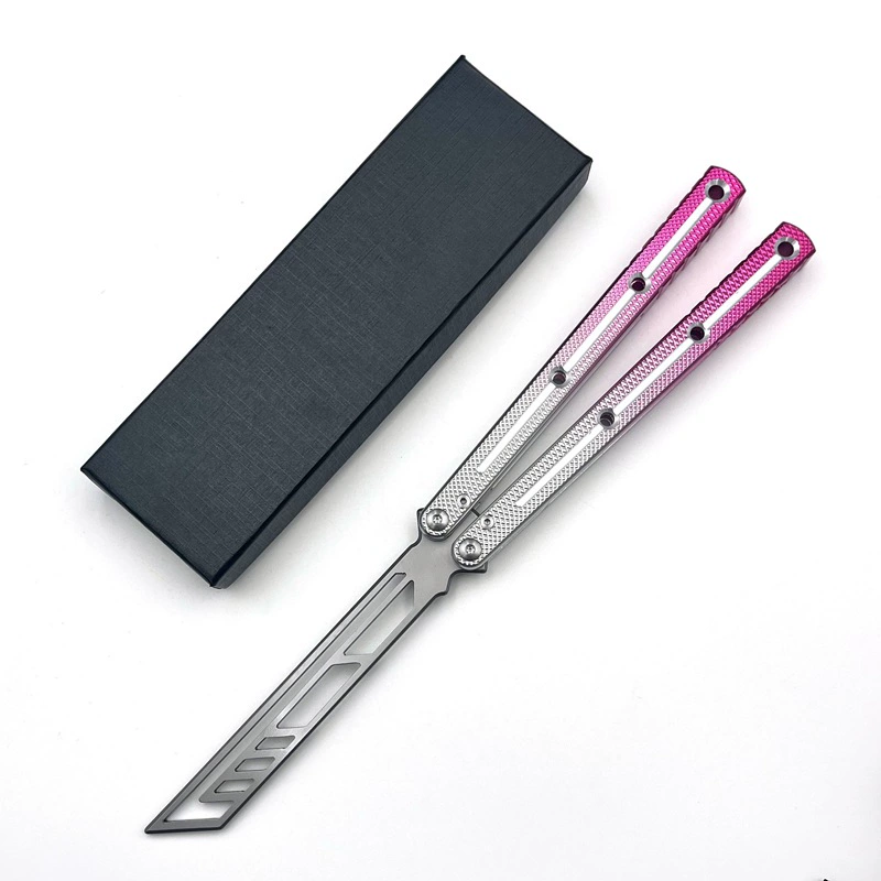 Pink butterfly knife trainer