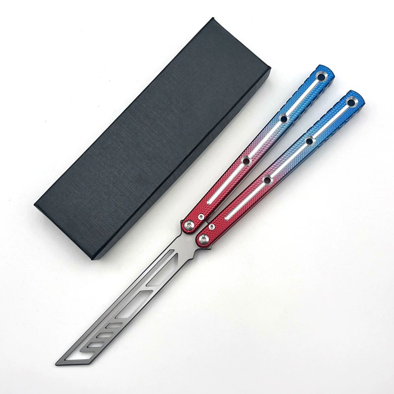 Red-Blue butterfly knife trainer